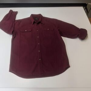 Redhead Size Large Burgundy Button Down